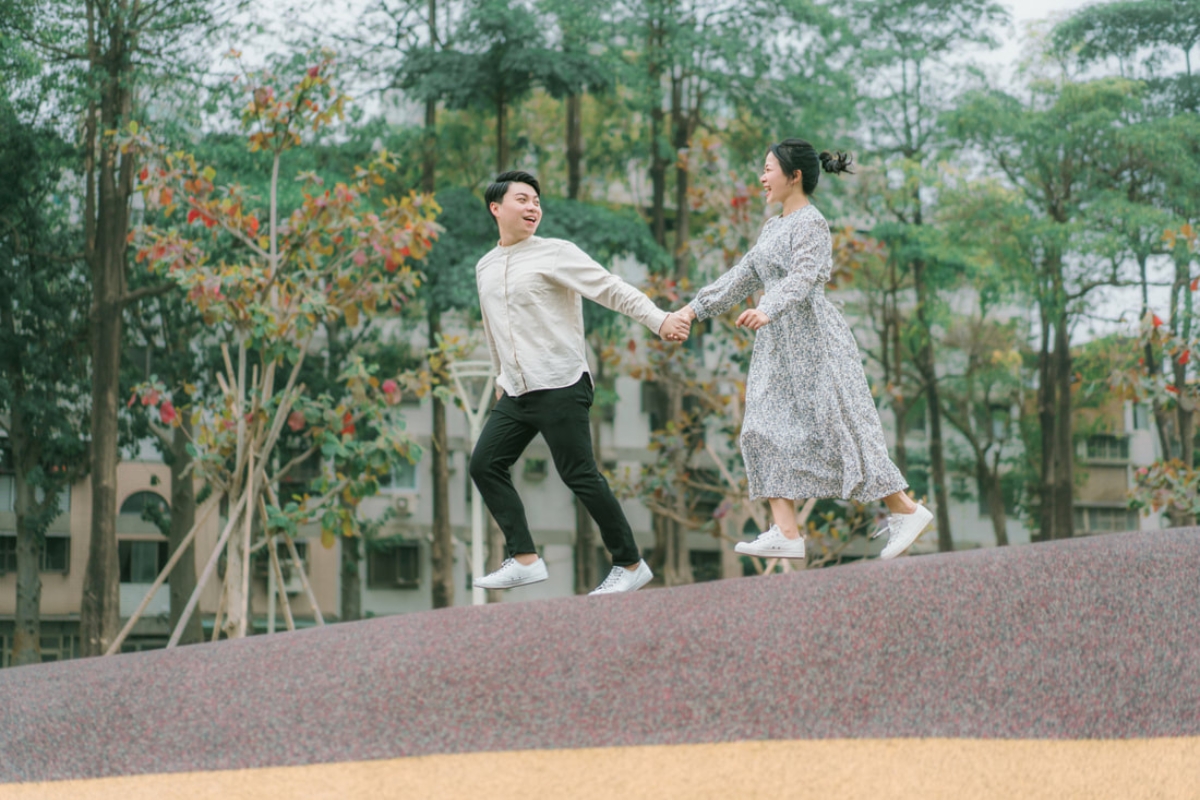 Taiwan Pre-Wedding Photoshoot Waterfront Cafe Streets Playground by  on OneThreeOneFour 27