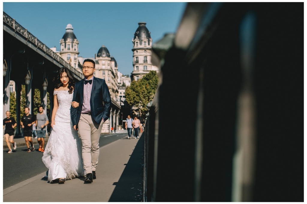 巴黎婚紗拍攝 - 比爾哈基姆橋與亞歷山大三世橋 by Vin on OneThreeOneFour 12