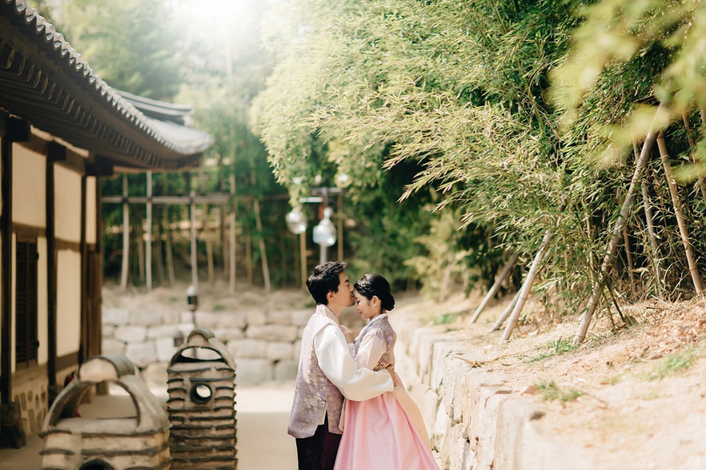 Korea Hanbok Pre-Wedding Photoshoot At Dream Forest by Jungyeol on OneThreeOneFour 11