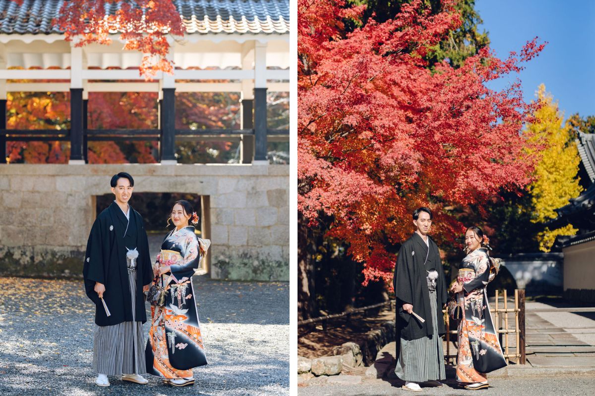 Kyoto & Nara Autumn Prewedding Photoshoot In Kimono And At Nara Deer Park by Kinosaki on OneThreeOneFour 4