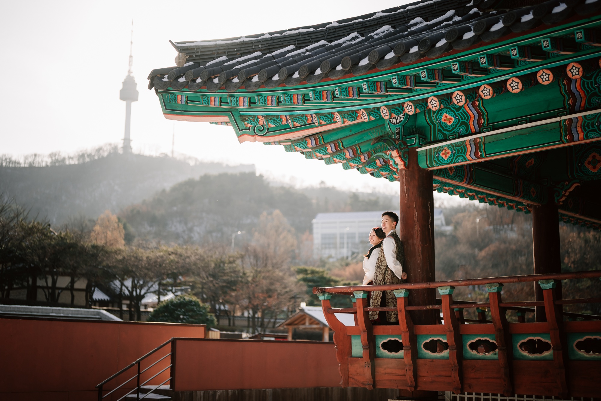 Whispers of Love in Seoul's Winter Wonderland: Snowy Pre-Wedding Extravaganza by Jungyeol on OneThreeOneFour 28