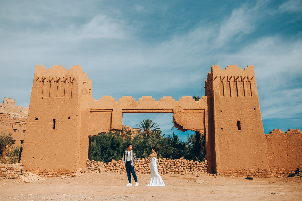Morocco Pre-Wedding Photoshoot At Aït Benhaddou, Sahara Desert And Marrakech  by Rich on OneThreeOneFour 24