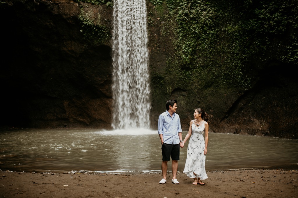 Bali Wedding Photographer: Pre-Wedding Photoshoot At Ubud Tibumana Waterfall And Nyanyi Beach With Horses by Dex on OneThreeOneFour 1