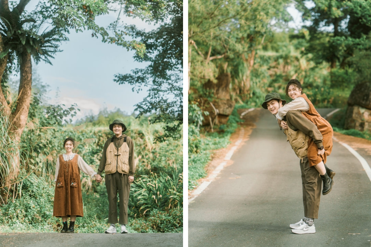 Taiwan Pre-Wedding Photoshoot Countryside Forest Misty Bridges by  on OneThreeOneFour 13