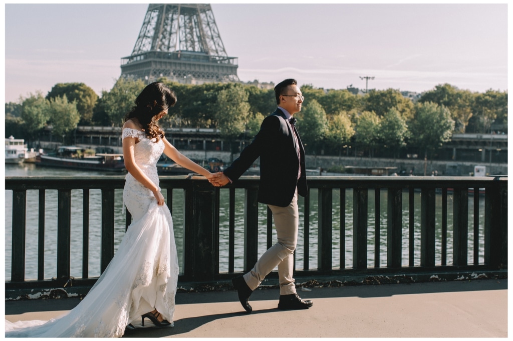 巴黎婚紗拍攝 - 比爾哈基姆橋與亞歷山大三世橋 by Vin on OneThreeOneFour 11