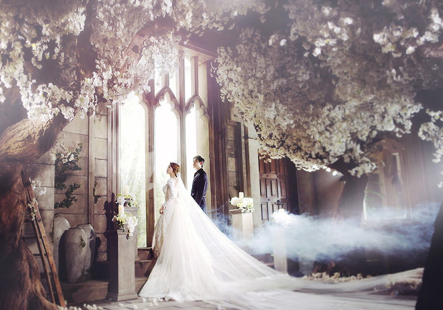 Korean Studio Pre-Wedding Photography: 2016 Romantic 