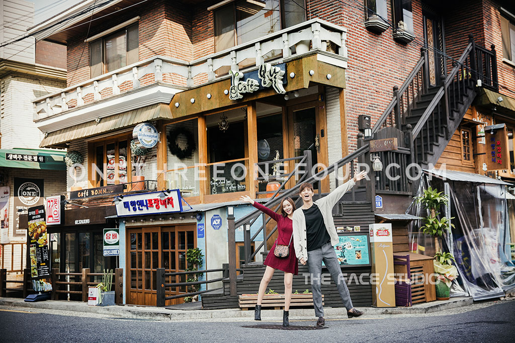 Korean Studio Pre-Wedding Photography: Hongdae (홍대) (Outdoor) by The Face Studio on OneThreeOneFour 22