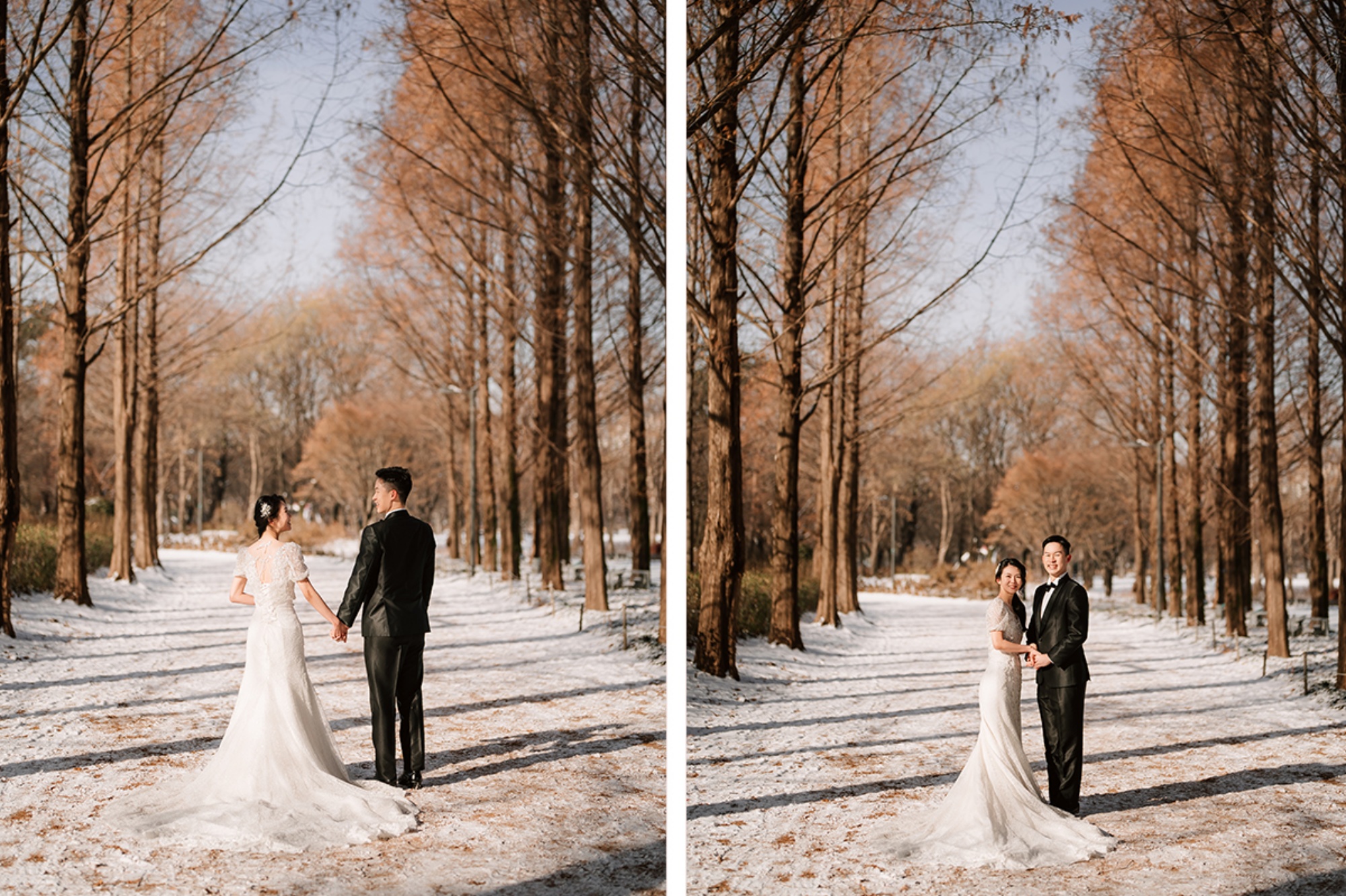 Whispers of Love in Seoul's Winter Wonderland: Snowy Pre-Wedding Extravaganza by Jungyeol on OneThreeOneFour 4