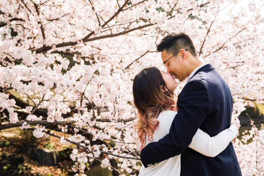 Japan Tokyo Surprise Proposal Photoshoot At Shinjuku Gyoen During Cherry Blossom Season by Koki on OneThreeOneFour 5