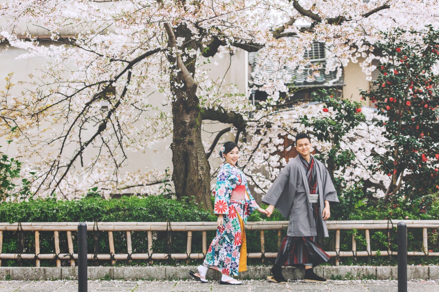Japan Kyoto Kimono Photoshoot At Gion District During Cherry Blossom Season  by Shu Hao  on OneThreeOneFour 5