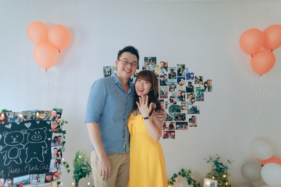 Singapore Surprise Wedding Proposal Photoshoot In Couple's New House by Cheng on OneThreeOneFour 22