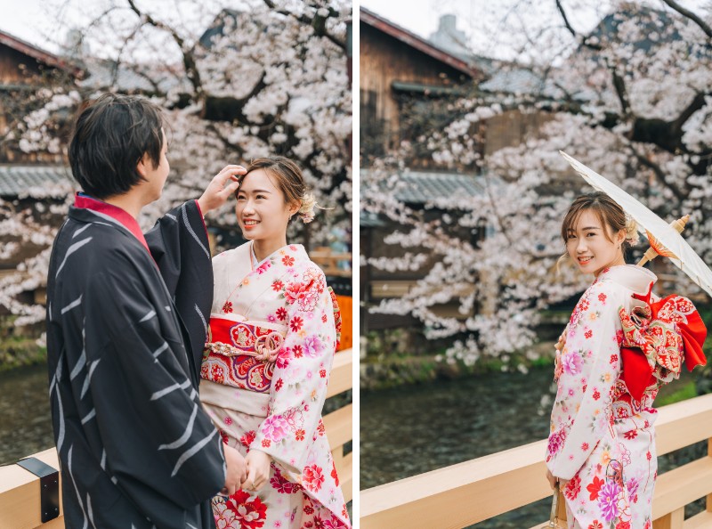 J&SJ: Kimono pre-wedding in Kyoto during popular cherry blossom season by Shu Hao on OneThreeOneFour 3