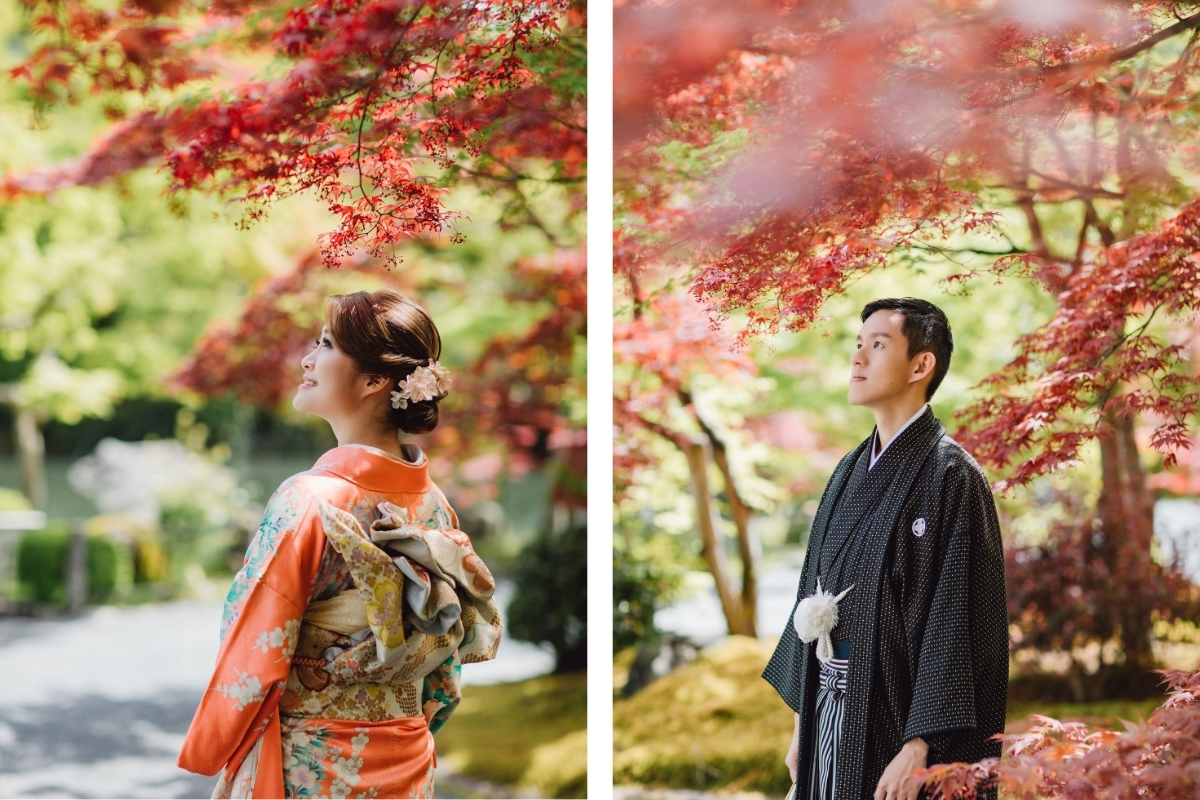 Kyoto Pre-Wedding Photoshoot with Eikando Temple, Mt Wakakusa, and Nara Deer Park by Kinosaki on OneThreeOneFour 8