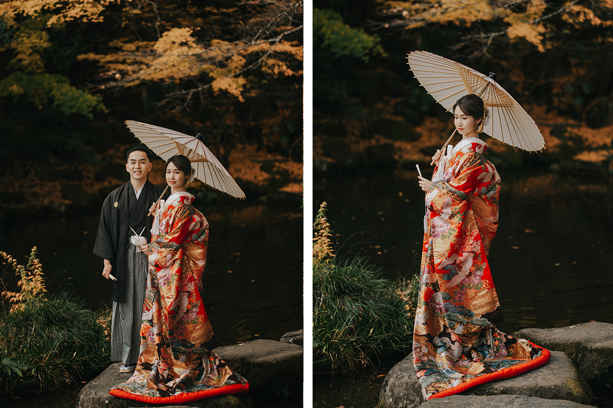 Tokyo Autumn Maple Leave Photoshoot with Kimono and Pre-Wedding at Beach by Cui Cui on OneThreeOneFour 5