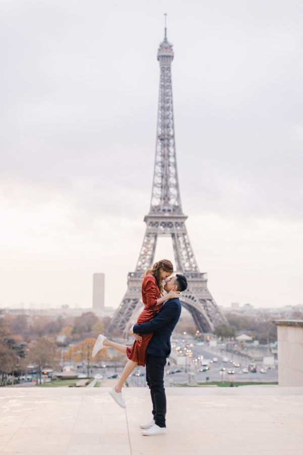 Paris Engagement Photo Session At The Pont Alexandre III Bridge and Louvre Pyramid  by Celine  on OneThreeOneFour 1