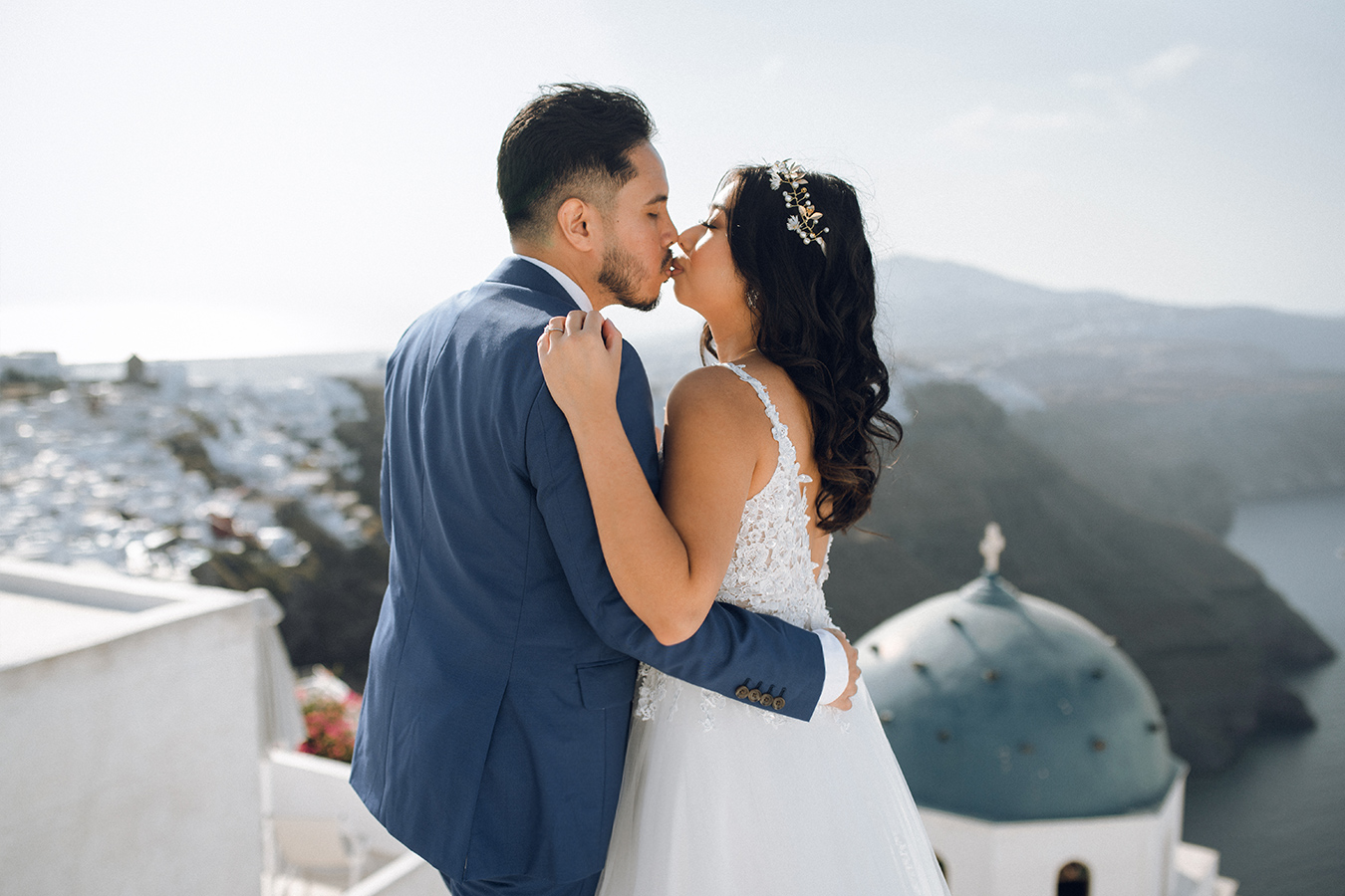 Dreamy & Romantic Santorini Pre-Wedding Photoshoot by Christina on OneThreeOneFour 6