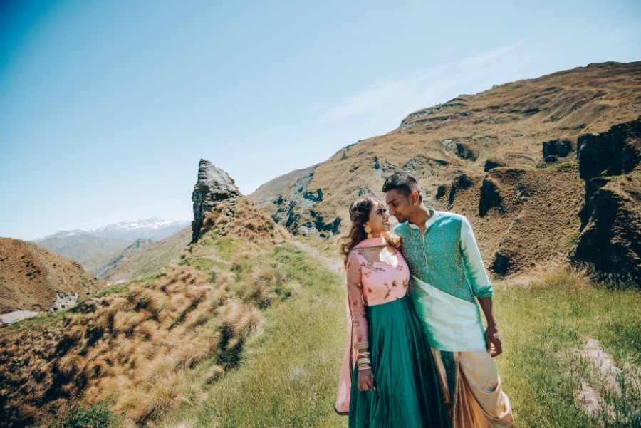 New Zealand Spring Arrowtown Lupins Prewedding Photoshoot  by Mike on OneThreeOneFour 19