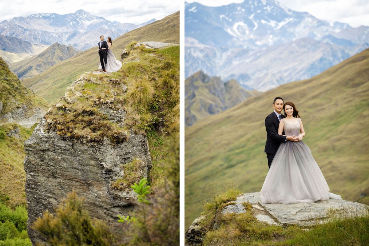 New Zealand Prewedding Photoshoot At Coromandel Peak, Skippers Canyon and Summer Lupins At Lake Tekapo by Fei on OneThreeOneFour 16