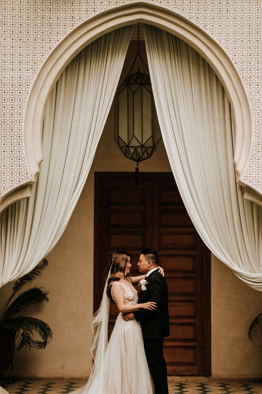 Morocco Marrakech Elopement And Pre-Wedding Photoshoot In The Medina Riad by A.Y. on OneThreeOneFour 21