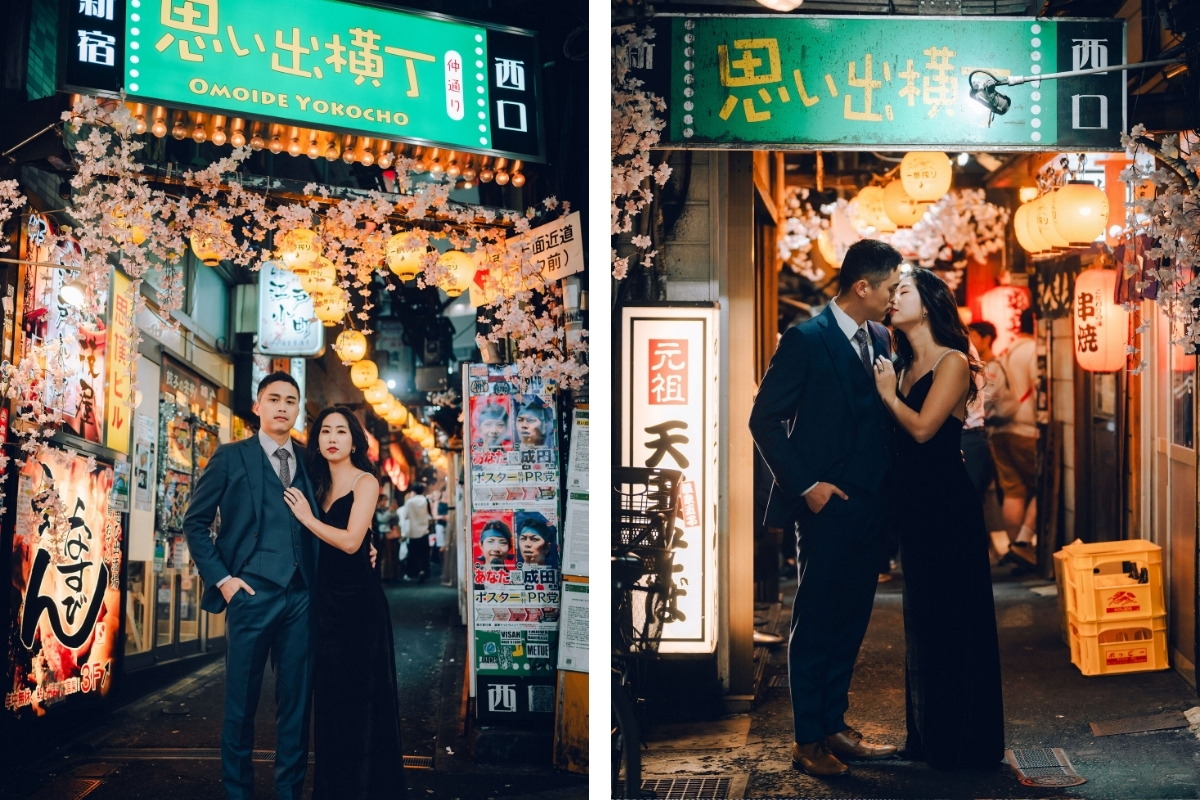 Tokyo Pre-Wedding Photoshoot with Chureito Pagoda, Lake Kawaguchiko, and Shinjuku by Dahe on OneThreeOneFour 34