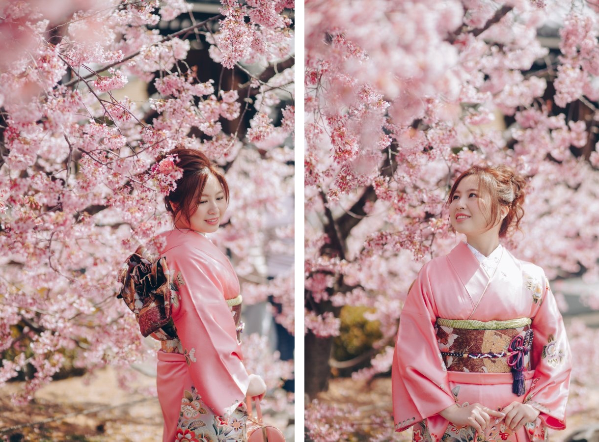 E&V: Kyoto Spring Cherry Blossoms Pre-wedding Photoshoot by Kinosaki on OneThreeOneFour 2