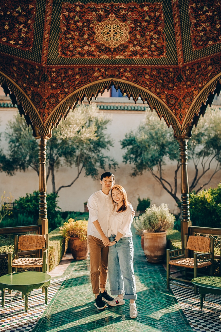 Morocco Pre-Wedding Photoshoot At Marrakech Riad, Medina And Le Jardin Secret  by Rich on OneThreeOneFour 11