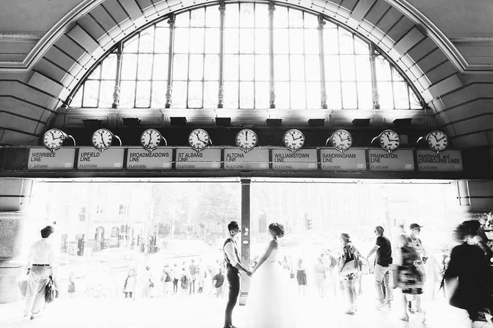 Melbourne Post-Wedding Photoshoot At Flinders Street Railway Station  by Felix  on OneThreeOneFour 2