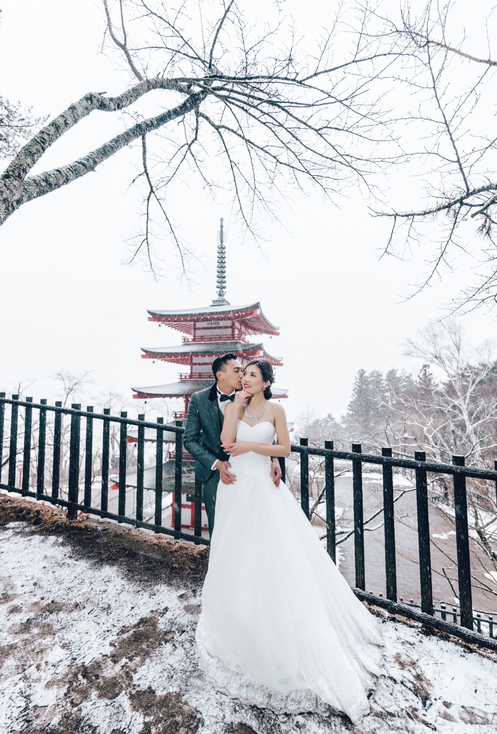 I&V: Japan Tokyo Pre-Wedding And Kimono Photoshoot At Traditional Village And Pagoda During Winter  by Lenham  on OneThreeOneFour 19