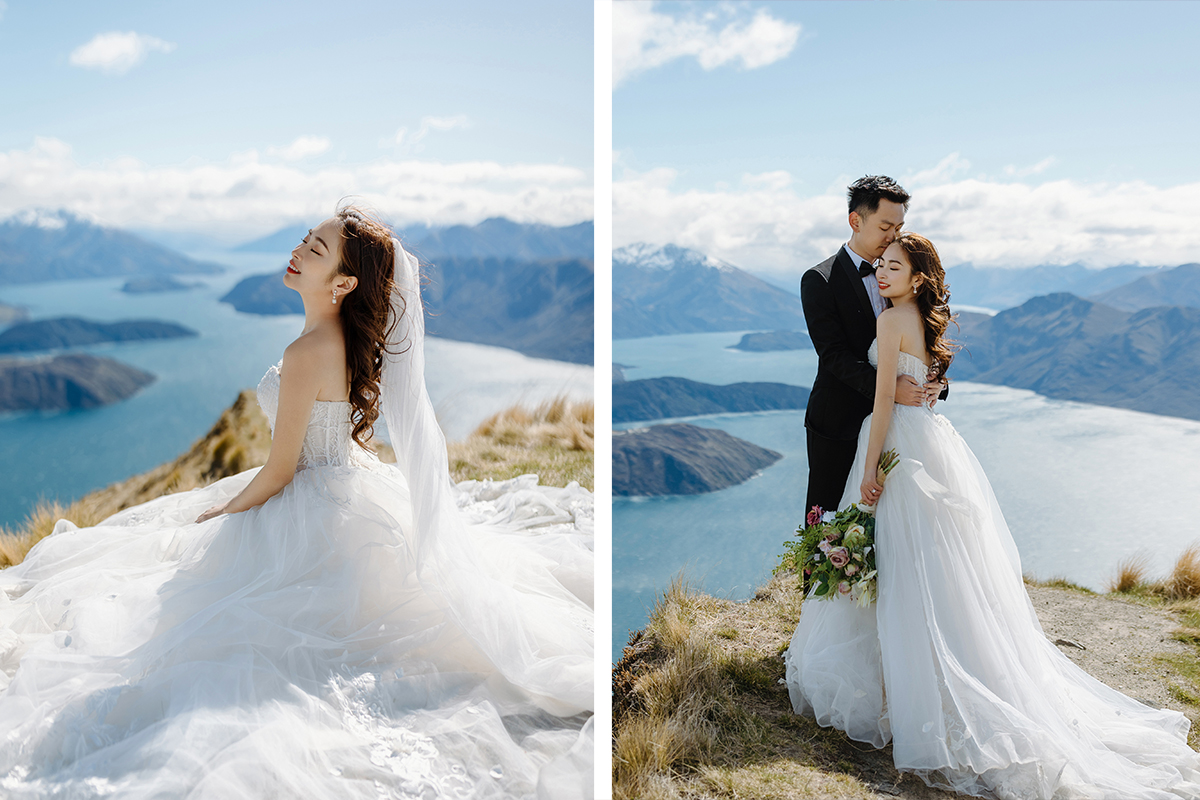 2-Day New Zealand Winter Fairytale Themed Pre-Wedding Photoshoot with Horse and Glaciers and Snow Mountains by Fei on OneThreeOneFour 3