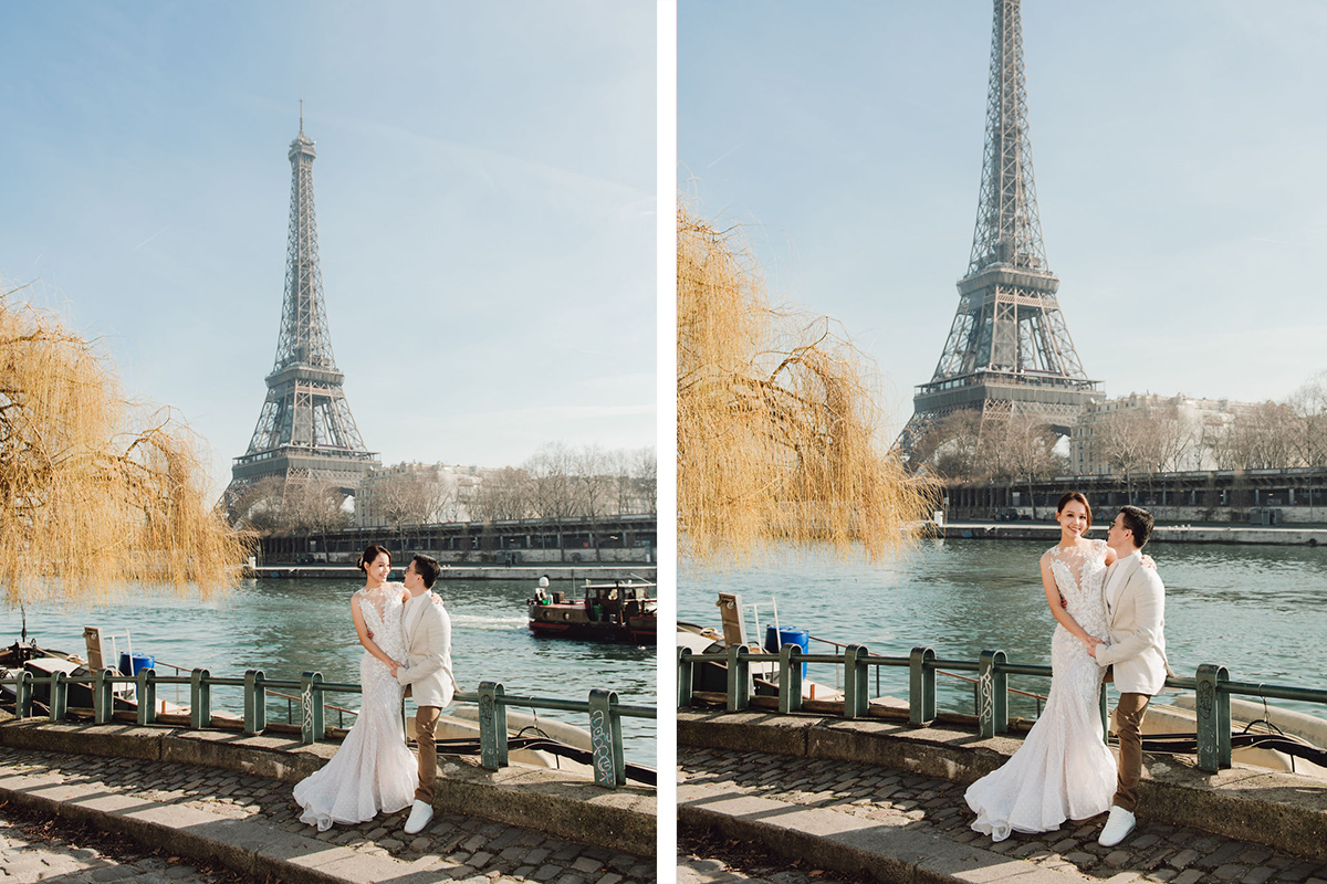 Romance in Paris: Pre-Wedding Photoshoot at Iconic Landmarks | Eiffel Tower, Louvre, Arc de Triomphe, and More by Arnel on OneThreeOneFour 1