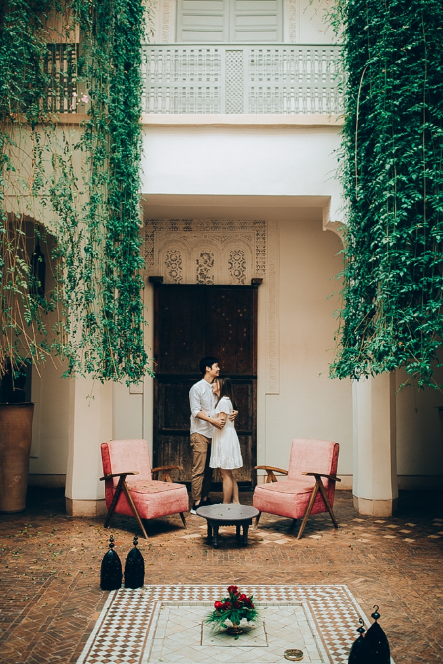 Morocco Pre-Wedding Photoshoot At Marrakech Riad, Medina And Le Jardin Secret  by Rich on OneThreeOneFour 20