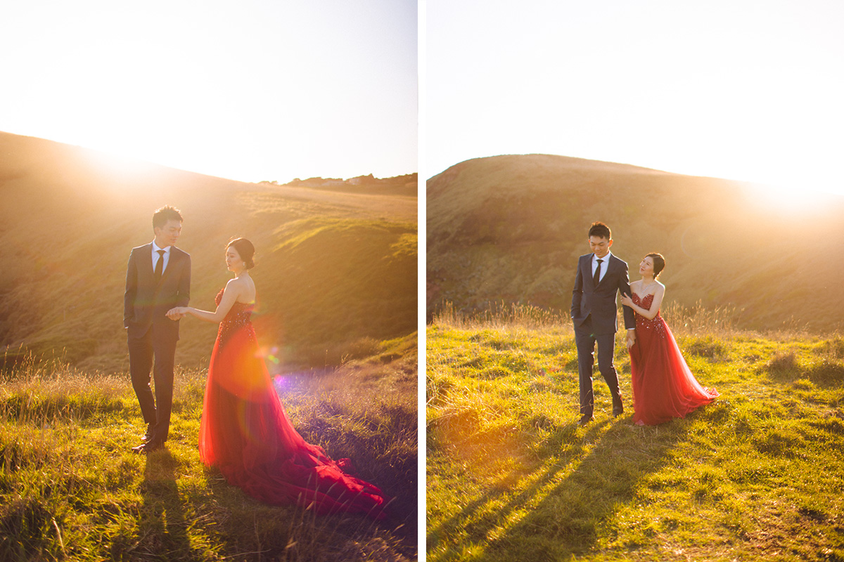 Melbourne Pre-wedding Photoshoot at St Patrick's Cathedral, Flinders Street Railway Station & Flinders Cliffs by Freddie on OneThreeOneFour 20