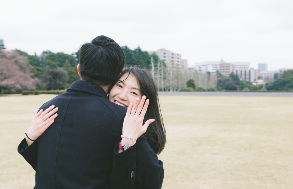 Japan Tokyo Casual Couple Photoshoot And Surprise Proposal With Cherry Blossom by Hiro  on OneThreeOneFour 19
