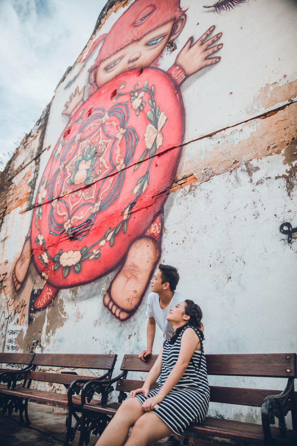 Engagement Photoshoot In Phuket At Phuket Old Town And Beach For Hong Kong Couple by Por  on OneThreeOneFour 18