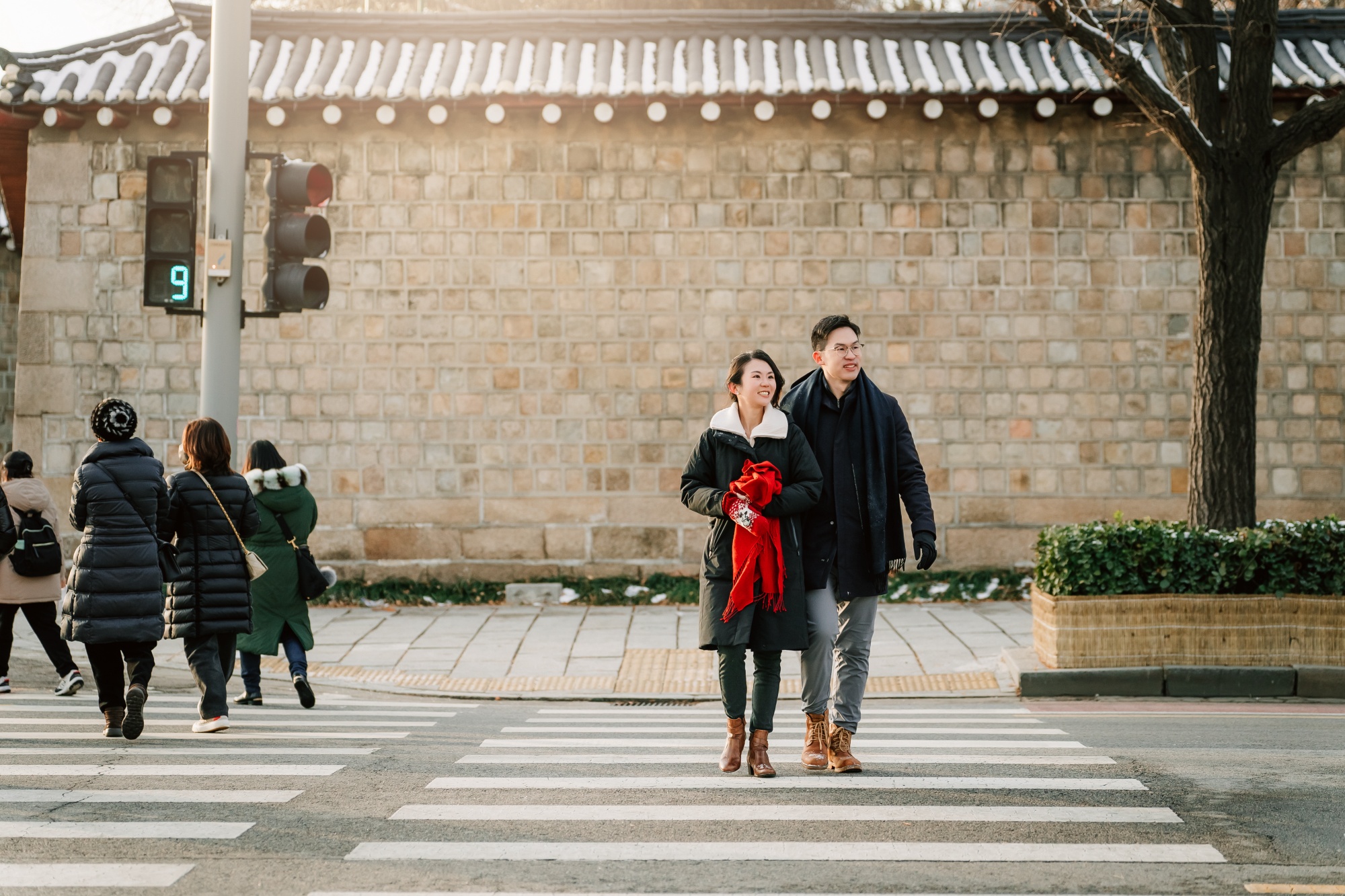 Whispers of Love in Seoul's Winter Wonderland: Snowy Pre-Wedding Extravaganza by Jungyeol on OneThreeOneFour 34