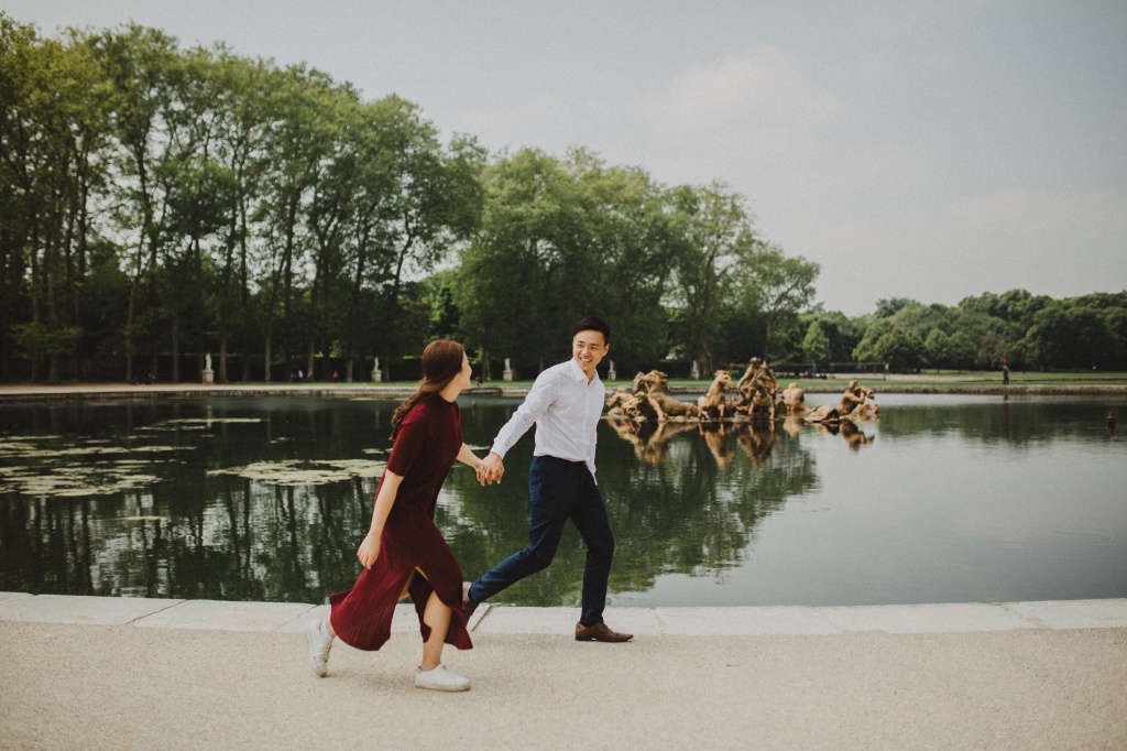 Pre-Wedding Photoshoot In Paris At Eiffel Tower And Palace Of Versailles  by LT on OneThreeOneFour 17