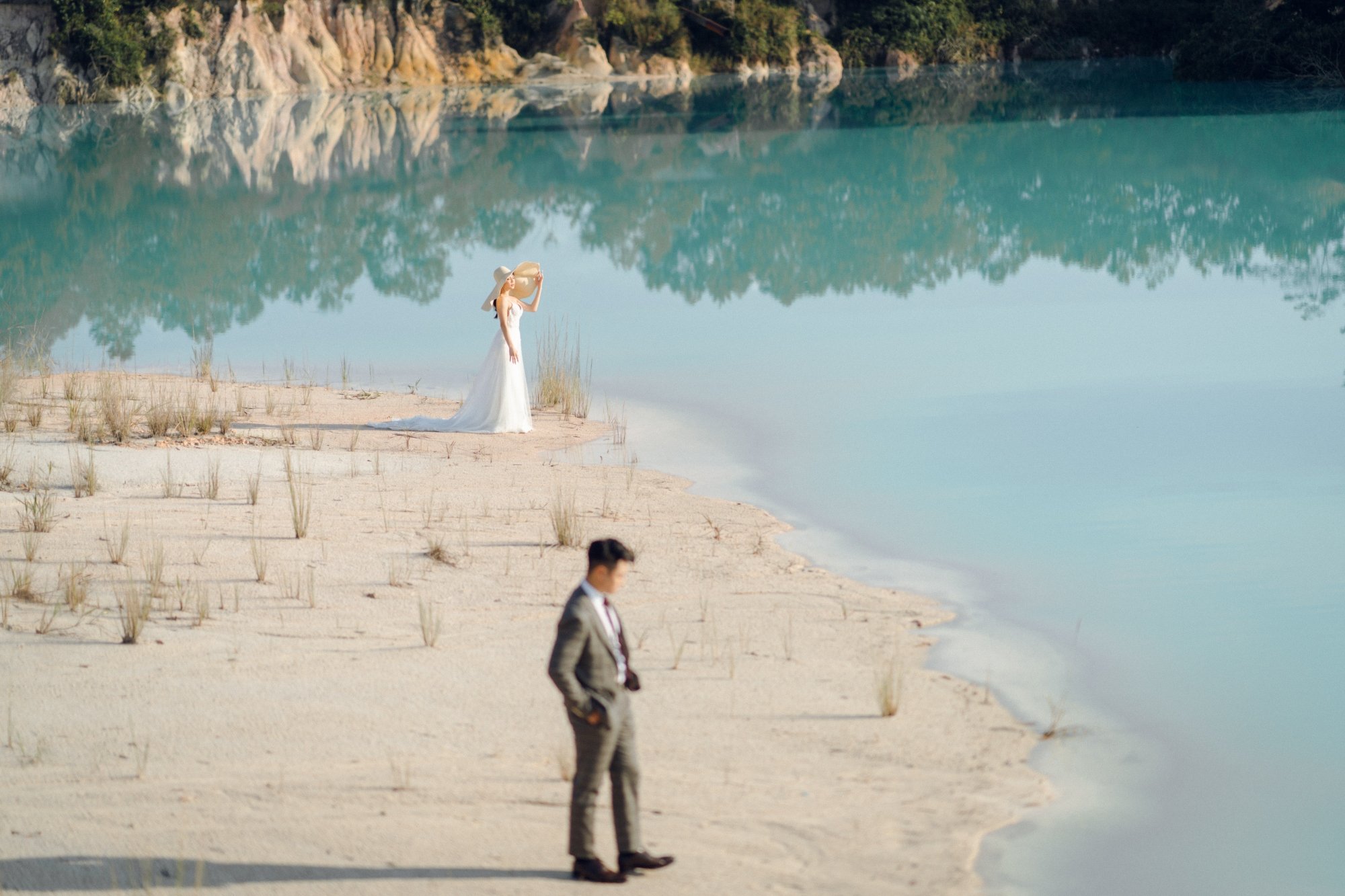 Bintan Pre-Wedding Photoshoot: Xiao Qian & Xavier's Romantic Shoot at ANMON Resort, Blue Lake, Sand Dunes & ATV Adventure by HS on OneThreeOneFour 24