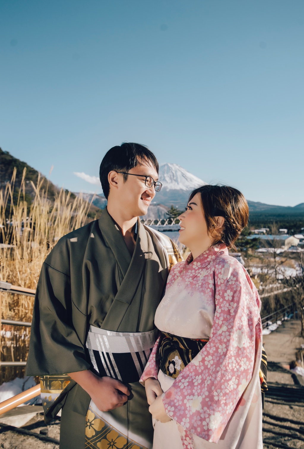 Japan Tokyo Kimono Couple Photoshoot At Mount Fuji  by Lenham on OneThreeOneFour 1