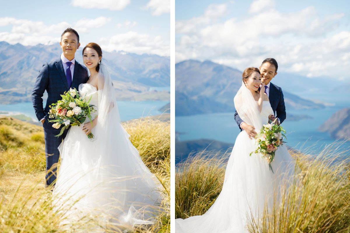 新西蘭婚纱拍攝 - 在科羅曼德峯、斯基珀斯峽谷和夏日羽扇豆的特卡波湖 by Fei on OneThreeOneFour 2