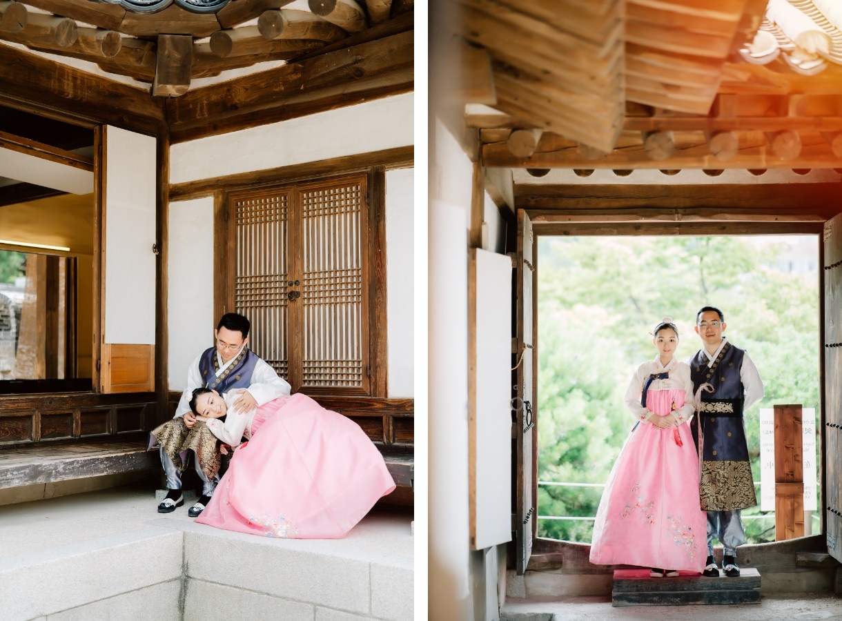 J&T: Namsangol Hanok Village hanbok pre-weddding photoshoot by Jungyeol on OneThreeOneFour 18