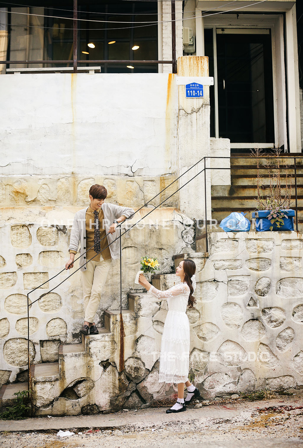Korean Studio Pre-Wedding Photography: Hongdae (홍대) (Outdoor) by The Face Studio on OneThreeOneFour 16