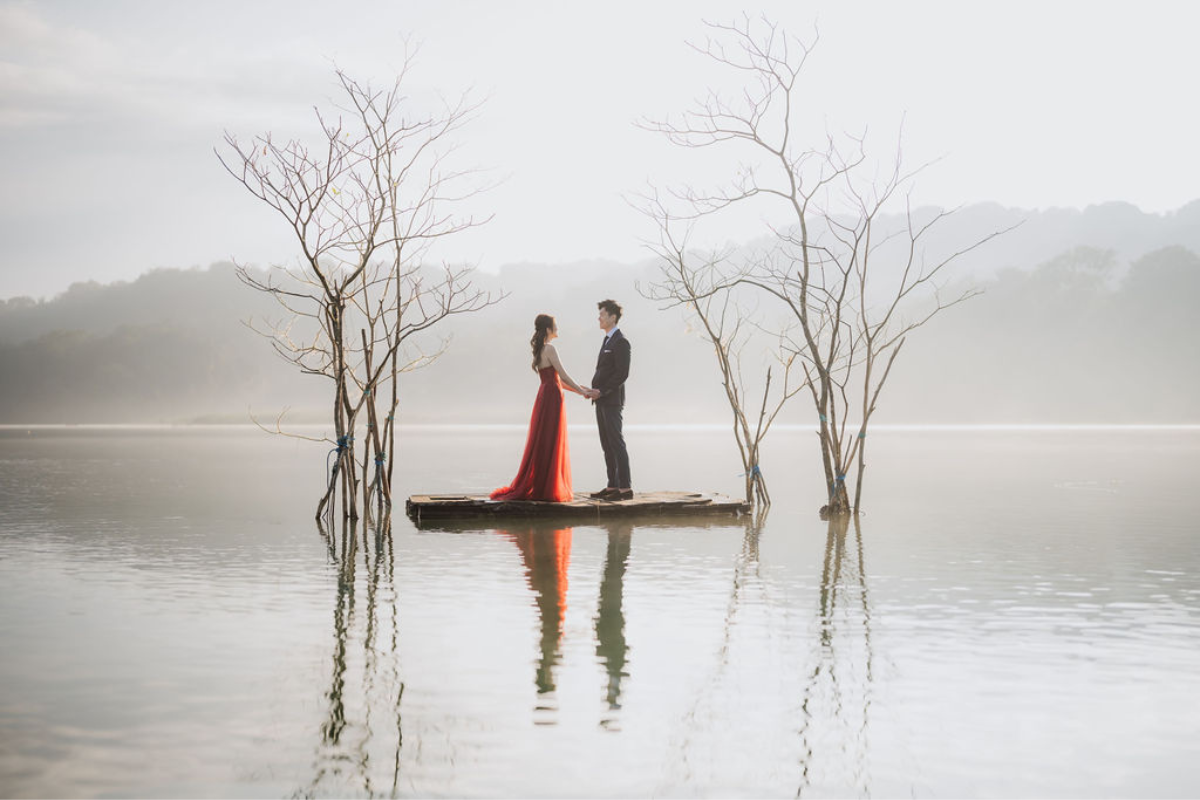 Bali Prewedding Photoshoot At Lake Tamblingan, Munduk Waterfall And Sunset At Mengening Beach by Cahya on OneThreeOneFour 5