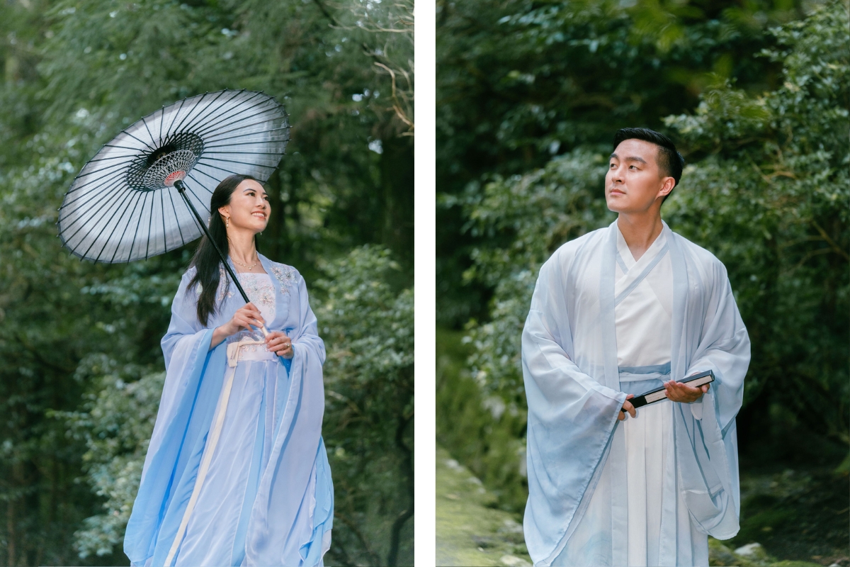 Tokyo Pre-Wedding Photoshoot with Nezu Shrine, Daikanzan Observation Deck, Lake Ashi, and Hakone Shrine by Dahe on OneThreeOneFour 12