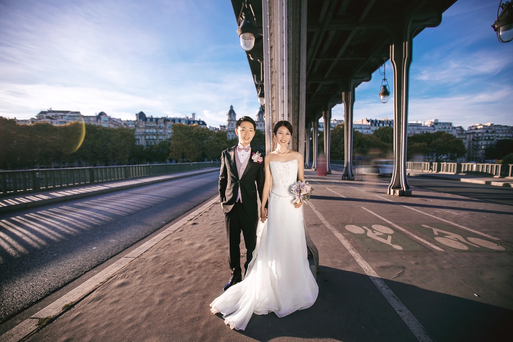 Night Shoot in Paris - Wedding Shoot at Louvre Museum, Bir Hakeim, Eiffel Tower by Yao on OneThreeOneFour 17