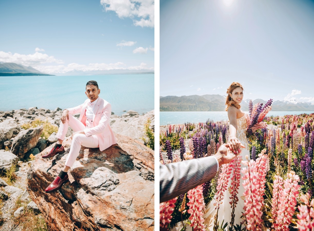 New Zealand Spring Arrowtown Lupins Prewedding Photoshoot  by Mike on OneThreeOneFour 2