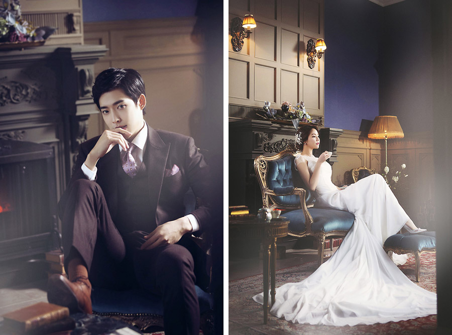 Korean Studio Pre-Wedding Photography: 2016 Romantic Vintage Collection  by Bong Studio on OneThreeOneFour 10