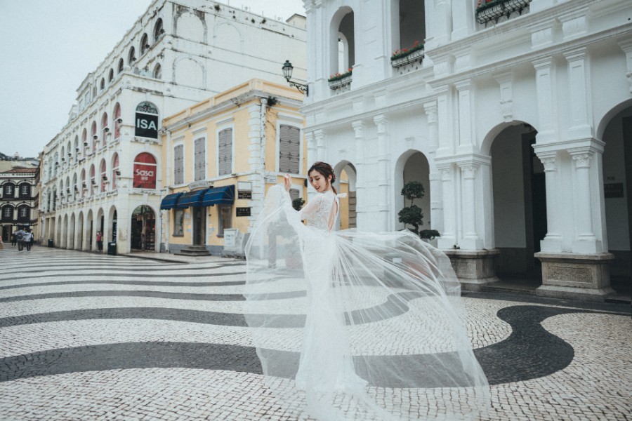 Macau Outdoor Pre-Wedding Photoshoot At Largo do Senado, Pousada de Coloane by Eden on OneThreeOneFour 15