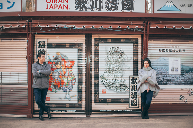 Pre-wedding photoshoot japan streets