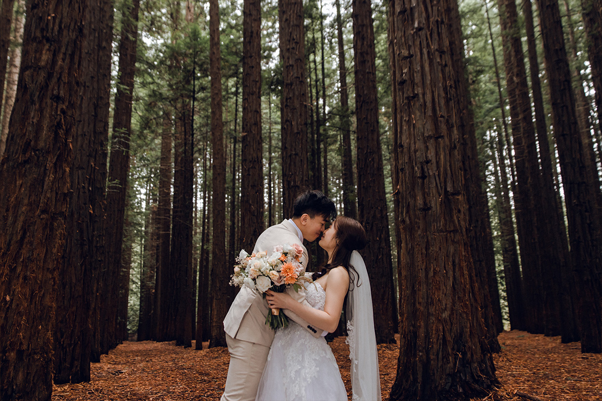 Australia Melbourne Pre-Wedding Autumn Photoshoot at Redwood Forest, Winery and Half Moon Bay by Freddie on OneThreeOneFour 7
