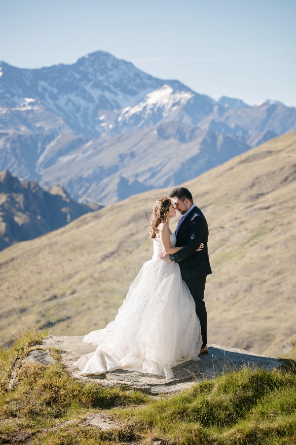 K&M: Dreamy pre-wedding in New Zealand at Coromandel Peak and alpaca farm during Lupin season  by Fei on OneThreeOneFour 15